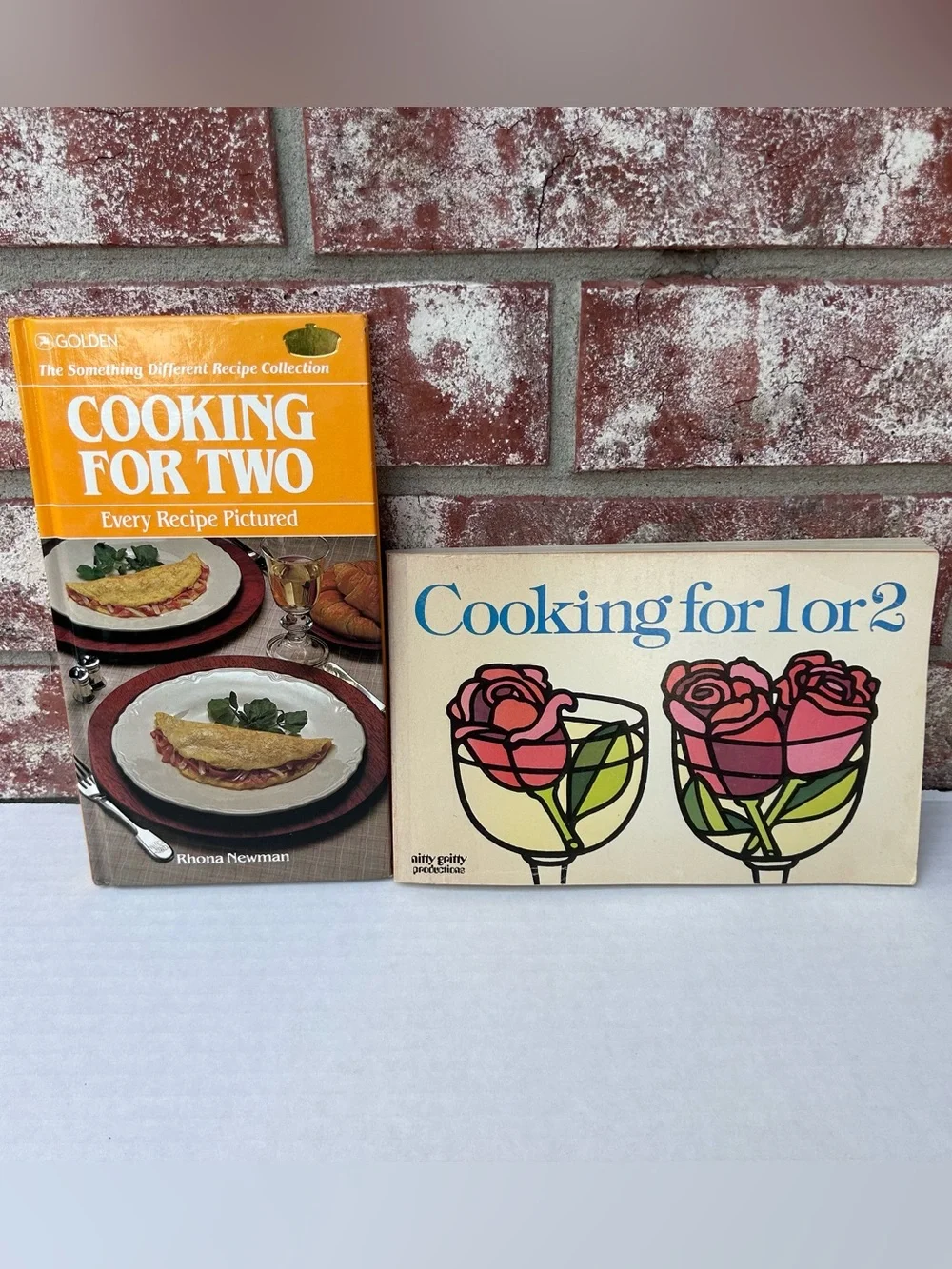 2 Ct Lot: Cooking For Two Rhona Newman & Cooking For 1 Or 2 Katherine Greensberg